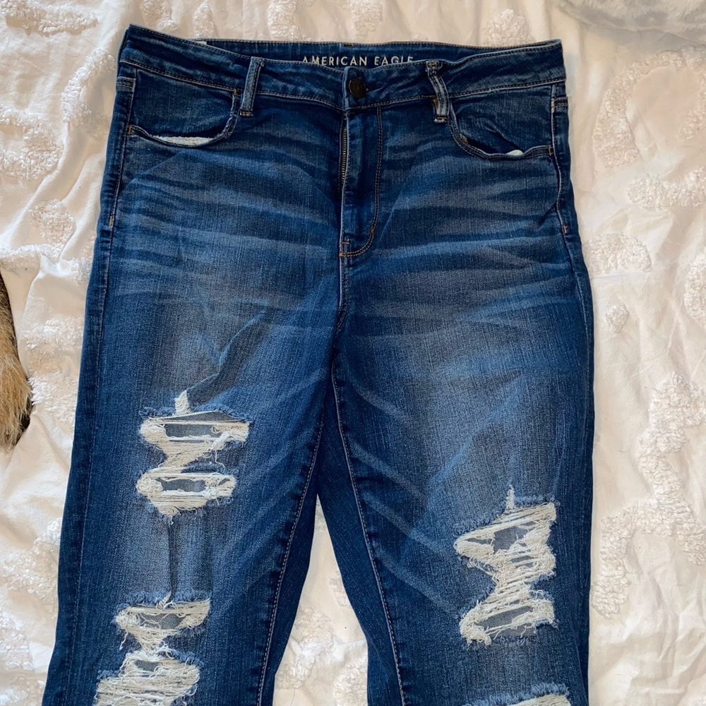 Distressed American Eagle Jeans